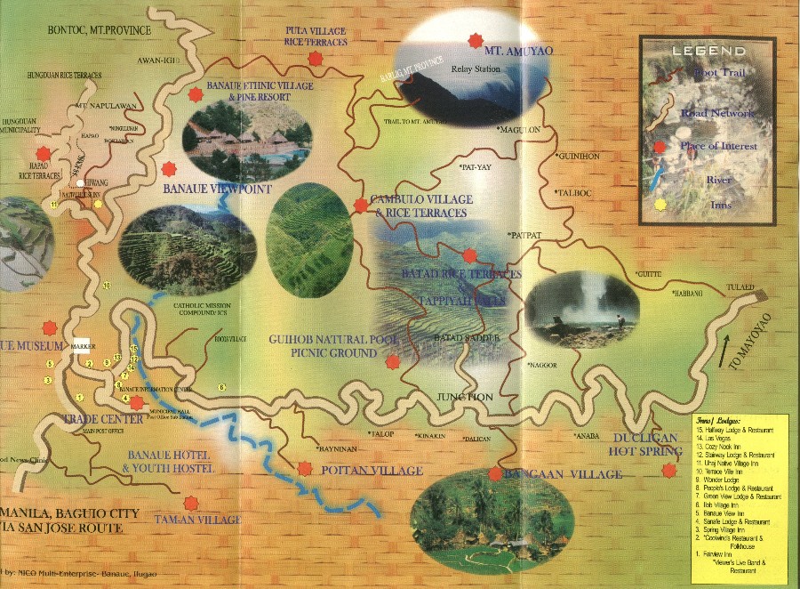 Baguio tourist spots map
